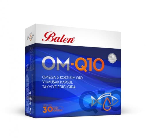 OM-Q10 OMEGA 3 VE KOENZİM İÇEREN YUMUŞAK KAPSÜL 1380 MG 30
