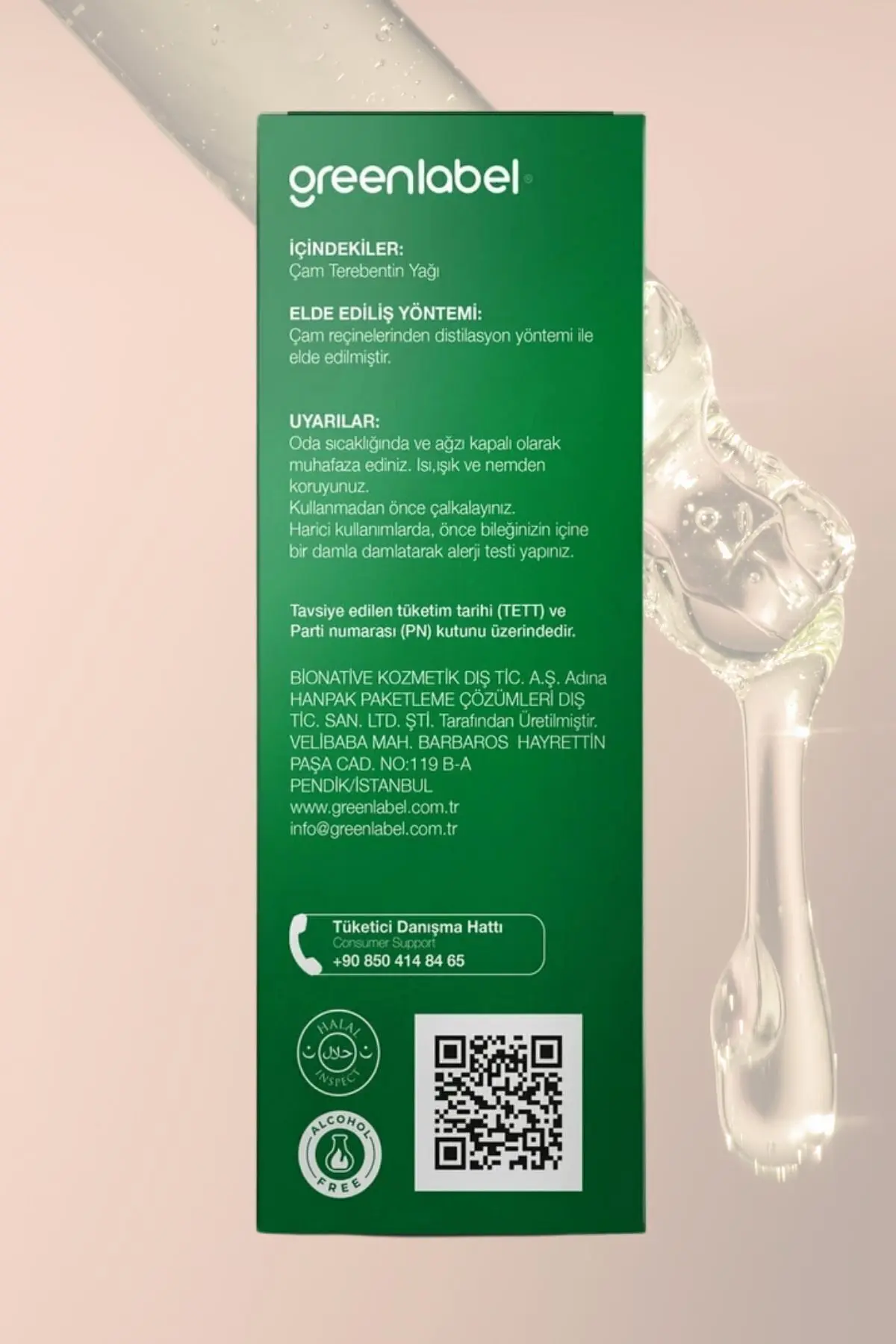Green Label Çam Terebentin Yağı %100 Doğal Ve Saf 50ml