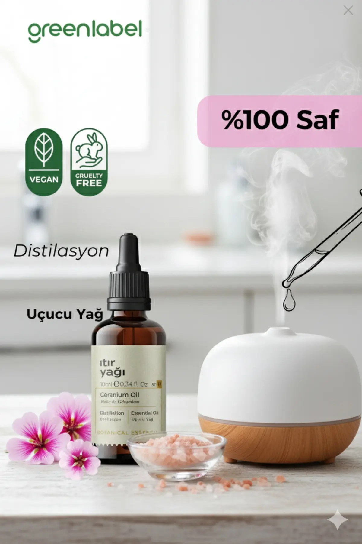 Green Label Itır Yağı %100 Saf Doğal Ve Organik 10ml