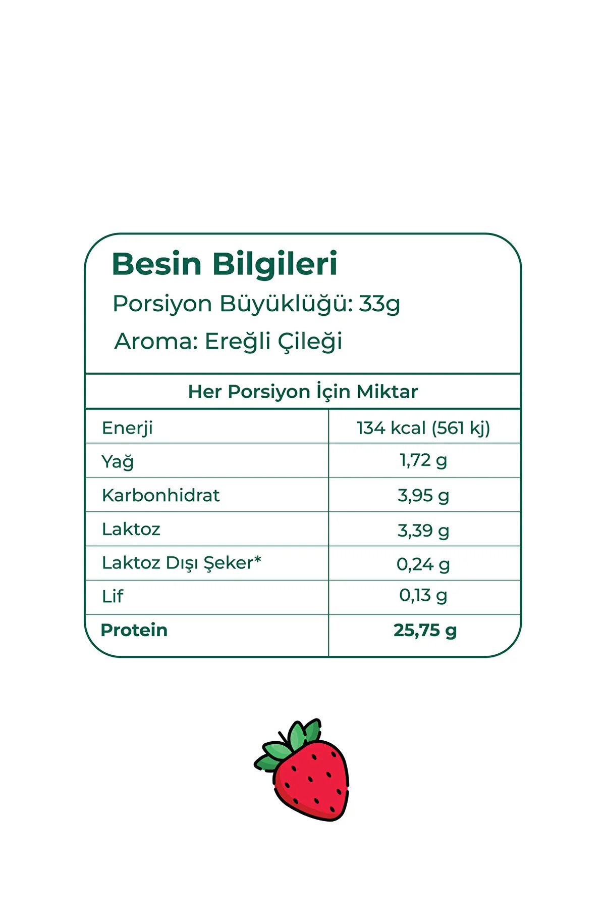 yeşilmarka Whey Protein Tozu– Ereğli Çileği 1540g- Gerçek Çilek Içerir- Yüksek Proteinli