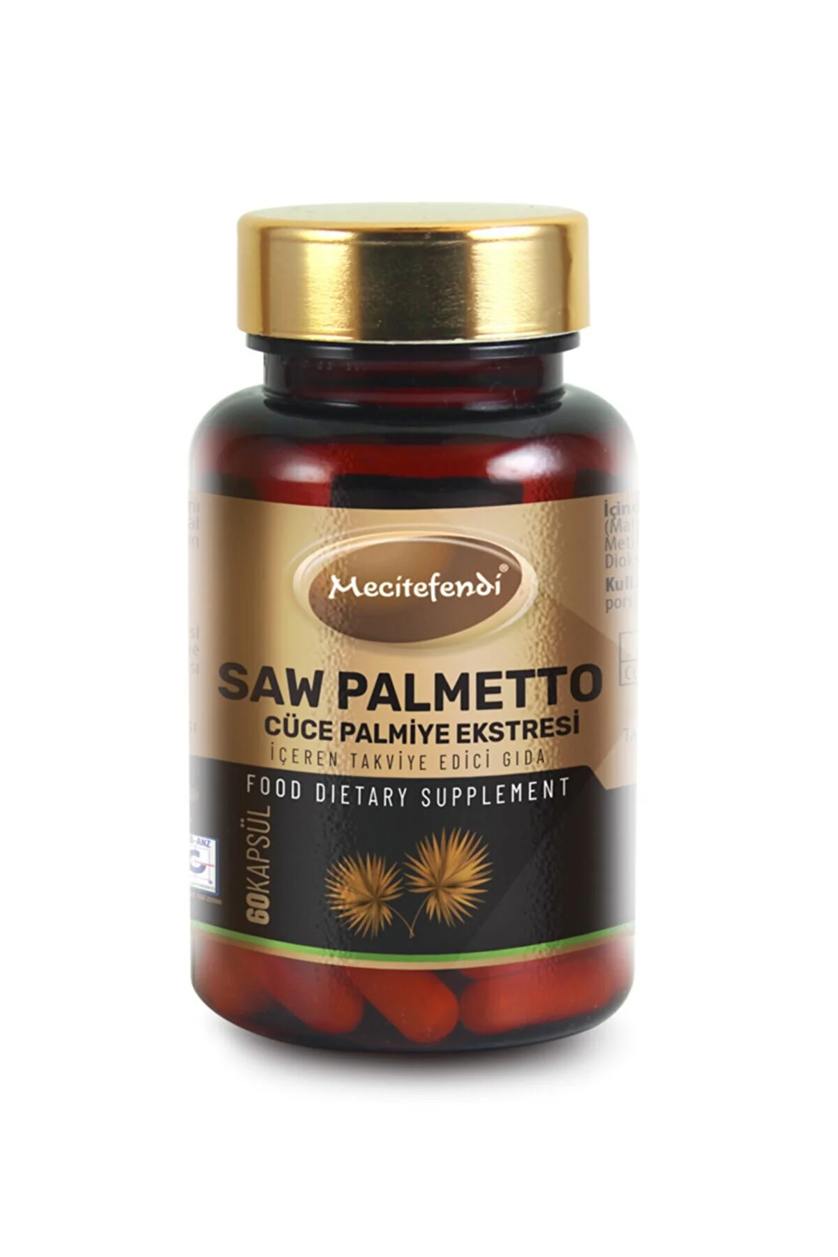 Mecitefendi Saw Palmetto Cüce Palmiye Ekstresi 60 Kapsül 580 mg