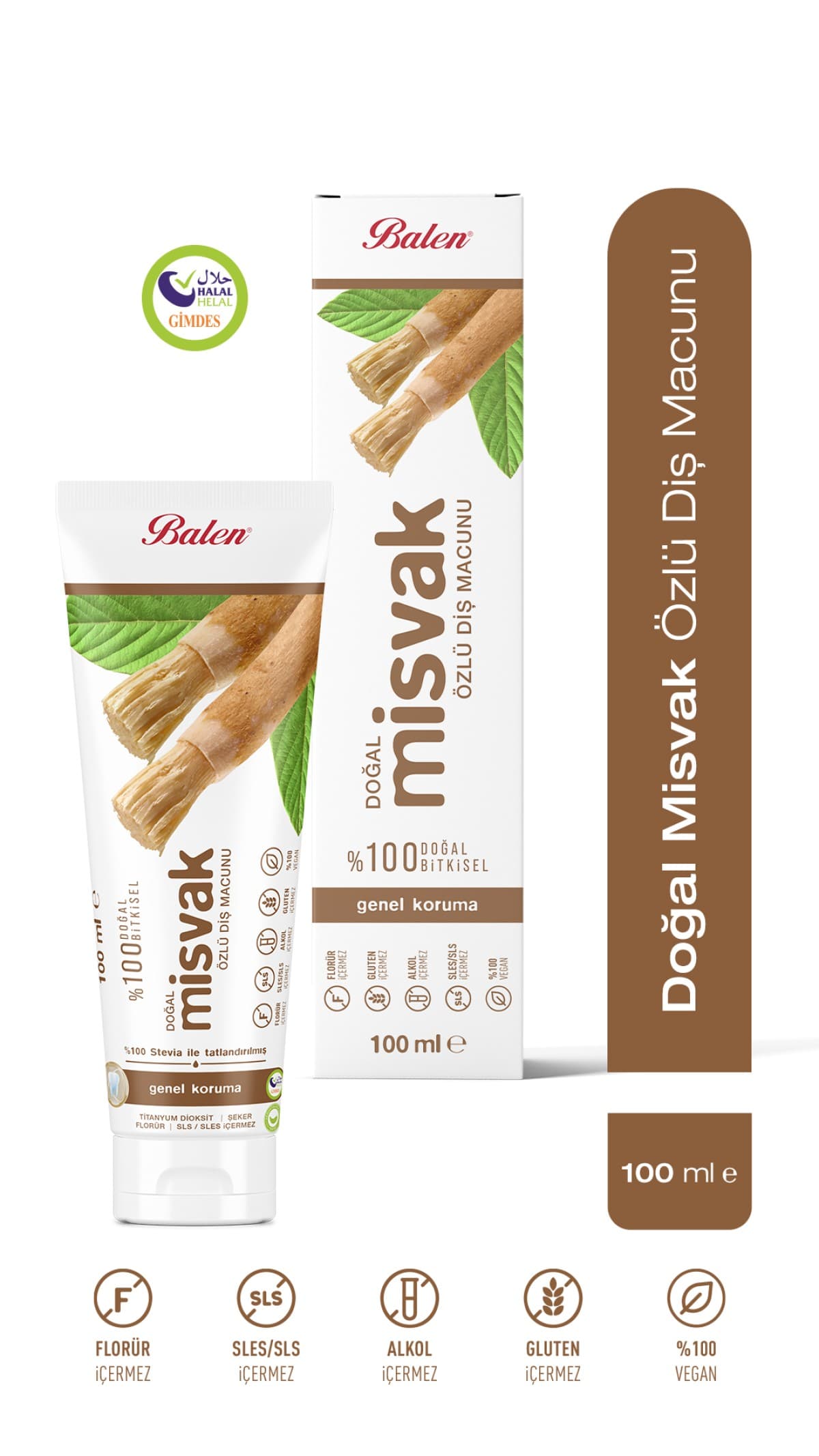 Doğal Misvak Özlü Diş Macunu 100 ML