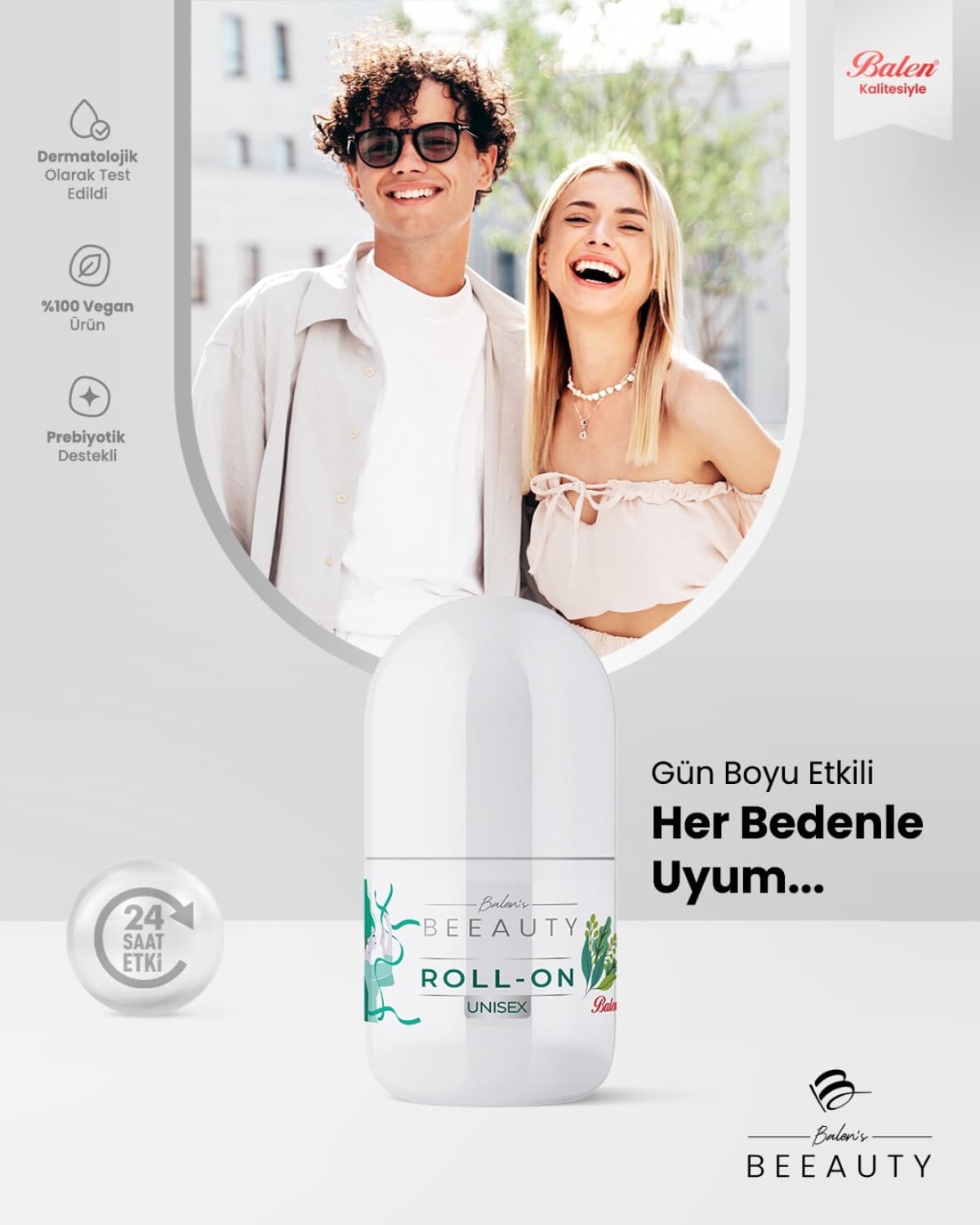 UNISEX PREBİYOTİKLİ DEODORANT ROLL-ON 50 ML
