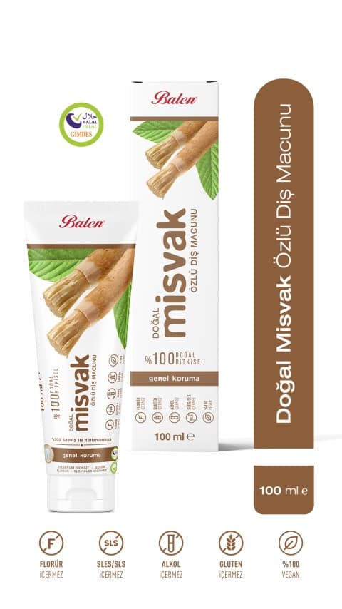 Doğal Misvak Özlü Diş Macunu 100 ML
