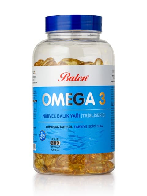 OMEGA 3 NORVEÇ BALIK YAĞI (TRİGLİSERİD) YUM.KAPSÜL 1380 MG 200