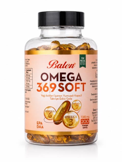 OMEGA 3,6,9 SOFT YAĞ ASİTLERİ İÇEREN YUMUŞAK KAPSÜL 1380 MG 200