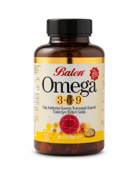 OMEGA 3-6-9 YAĞ ASİTLERİ İÇEREN YUMUŞAK KAPSÜL 1585 MG 100