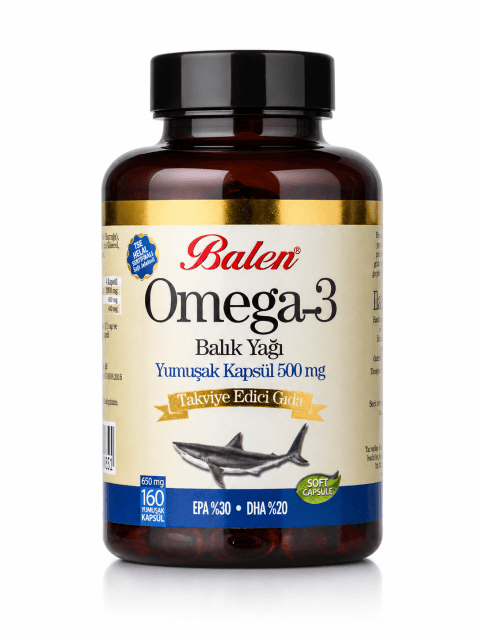 OMEGA 3 BALIK YAĞI YUMUŞAK KAPSÜL 650 MG 160