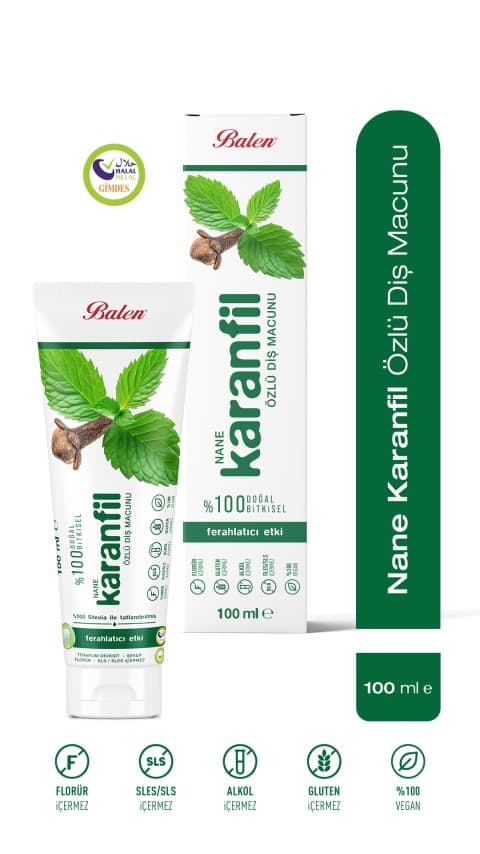 Doğal Nane & Karanfil Özlü Diş Macunu 100 ML