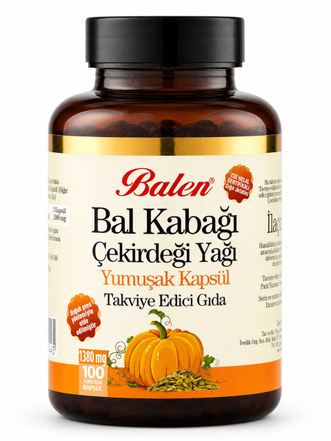 BAL KABAĞI ÇEKİRDEĞİ YAĞI YUMUŞAK KAPSÜL 1380 MG 100