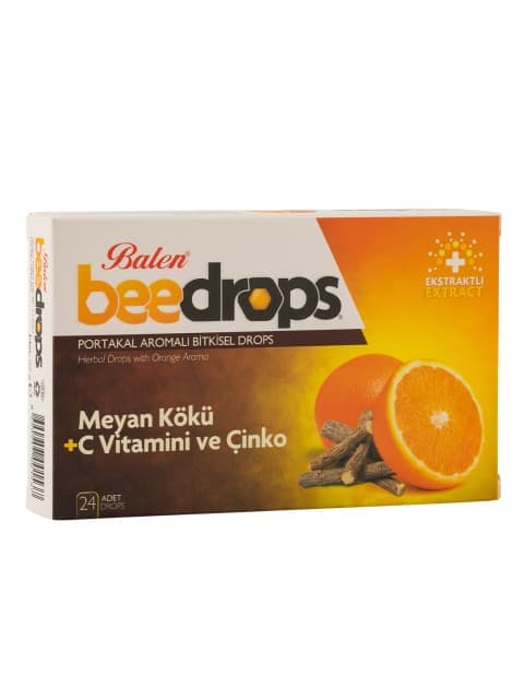 Beedrops Meyan Kökü+C Vit.-Çinko Portakal Aromalı Drops