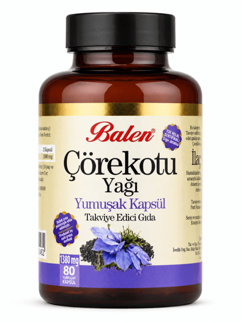 ÇÖREKOTU YAĞI YUMUŞAK KAPSÜL 1380 MG 80