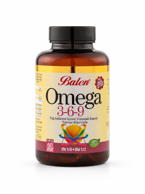 OMEGA 3-6-9 YAĞ ASİTLERİ İÇEREN YUMUŞAK KAPSÜL 1585 MG 60