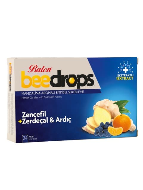 Beedrops Zencefil+Zerdeçal-Ardıç Mandalina Aromalı Drops