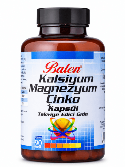 KALSİYUM&MAGNEZYUM&ÇİNKO KAPSÜL 709 MG 90
